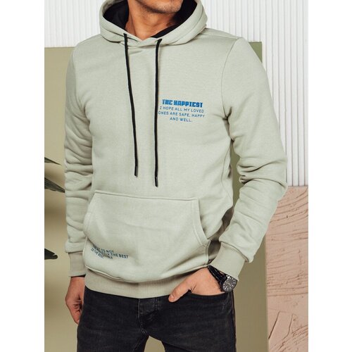 DStreet Bluza męska z kapturem oliwkowa Slike