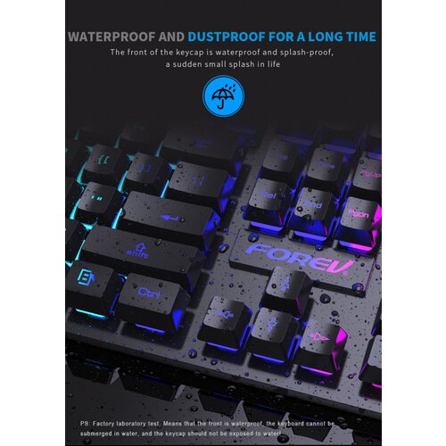 Forev FV-Q1S gaming, rgb, mechanical feel Slike