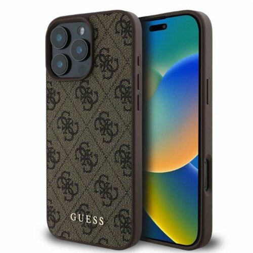  Maska Guess 4G Classic za iPhone 16 braon Cene