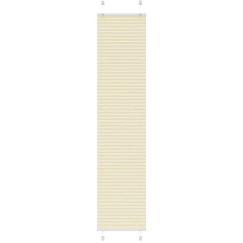 vidaXL Plisirana zavjesa krem boje 45x200 cm Širina tkanine 44 4 cm Poliester - Krema 45 x 200 cm Cene