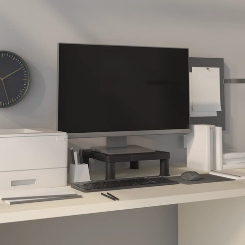 VidaXL Stojalo za monitor črno 33,5x34x10,5 cm Slike