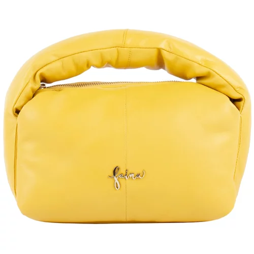 faina Ročna torbica rumena / zlata