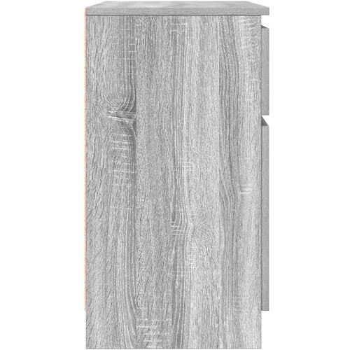 VidaXL Komoda s ladicom siva sonoma 71x35x65 cm konstruirano drvo Slike