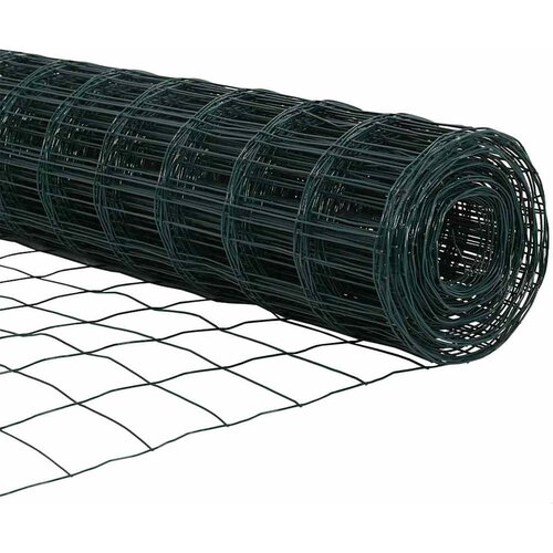 Euro ograda 0,6 x 25 m Željezo prekriveno PVC-om Zelena Slike