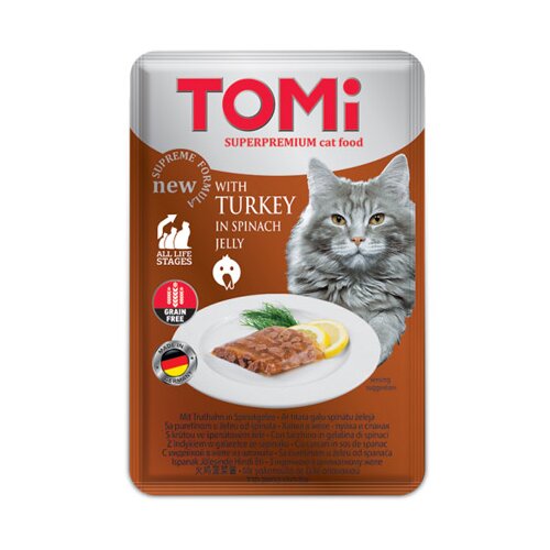 Tomi gF Cat sos za mačke - Ćuretina i spanać 100g Cene
