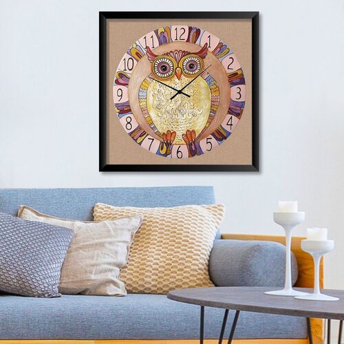 Wallity Dekorativni zidni sat STMDF1610154, 45x45 cm Cene