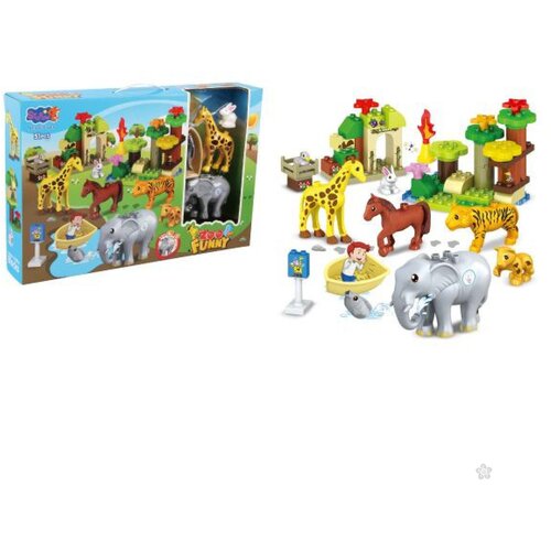  Kocke divlje zivotinje 51kom Cene