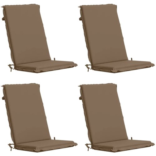  Jastuk za stolac s visokim naslonom GEMERT 4 kom. - Taupe (melange) 120 x 50 x 6 cm 4 Slike