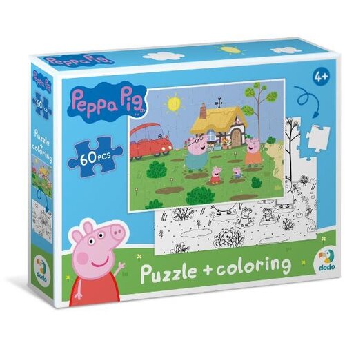 Dodo puzzle 2u1 peppa prase, skakanje po baricama ( A082427 ) Cene
