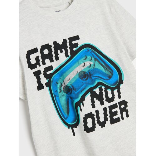 Sinsay Pamučna majica s gaming printom Slike