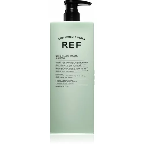 REF Weightless Volume Shampoo šampon za tanku kosu bez volumena za volumen od korijena 750 ml