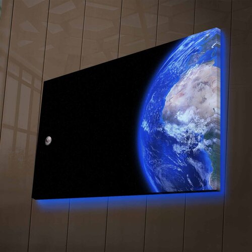 Wallity Zidna slika sa LED rasvjetom NASA-021, 45x70 cm Cijene