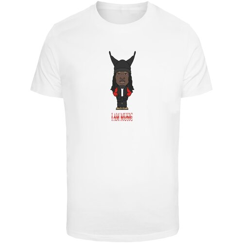 Mister Tee Men's T-shirt I Am Music white Cene