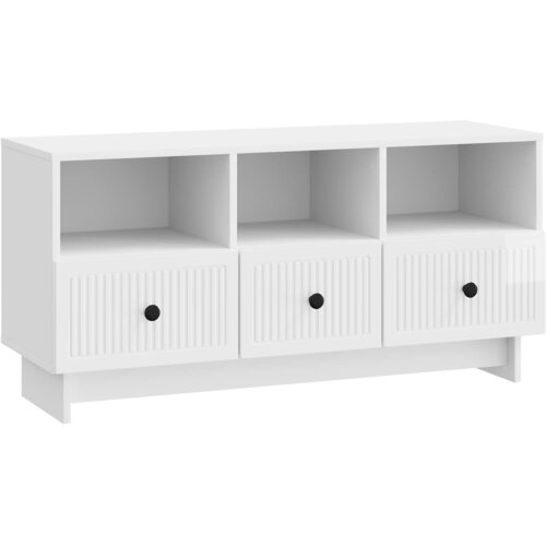 TV ormar s ladicama Bijela visokog sjaja 102 x 34,5 x 50 cm Cijene