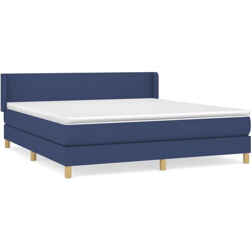 Maison Chic Box spring postelja - Vzmetna postelja z vzmetnico modra 160x200 cm blago SL2126, (21889456) Cene