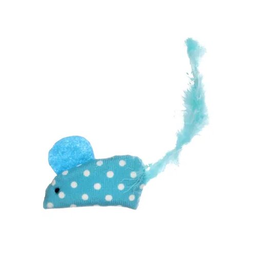 Flamingo igračka za mačke Polka miš, Plavi Cene