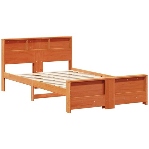 vidaXL Konstrukcija postelje Voščeno rjava 120 x 200 cm Trdna borovina, (5000069179) Cene
