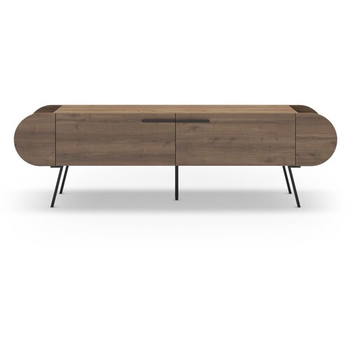Marckeric TV omarica v orehovem dekorju v naravni barvi 195x57 cm Saluso &amp;ndash; Slike