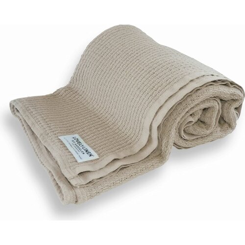 Lovely Linen Bombažna odeja Double 220 x 240 - Natural Slike