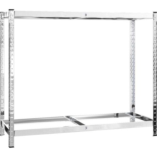 VidaXL Stalci za gume s 2 razine 4 kom srebrni 110x40x110 cm čelični Slike