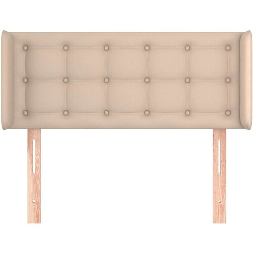  Uzglavlje s u&amp;scaron;ima boja cappuccina 103x16x78/88 cm umjetna koža Slike