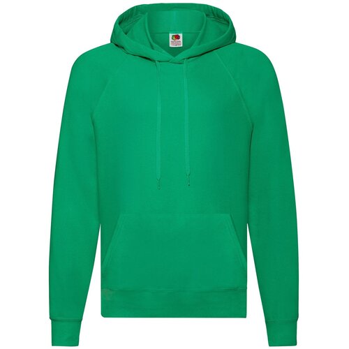 Fruit Of The Loom Zielona bluza męska z kapturem Lightweight Hooded Sweat Slike