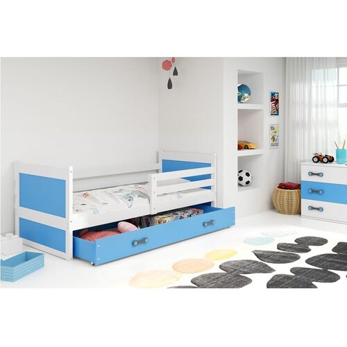 BestBed krevet rico s ladicom-bijela-plava Cijene