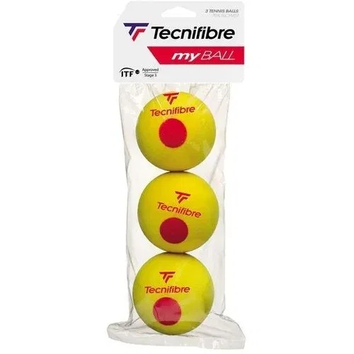 Tecnifibre MY BALLS Dječje teniske loptice, žuta, veličina