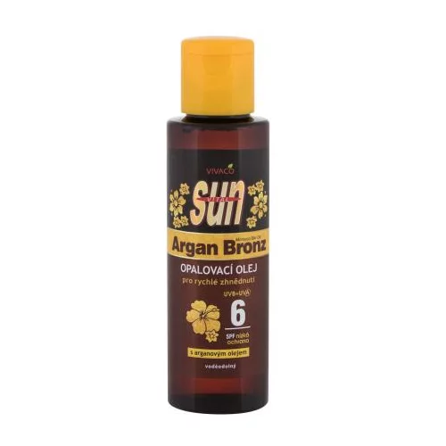 Vivaco Sun Argan Bronz Suntan Oil SPF6 olje za sončenje z arganovim oljem 100 ml