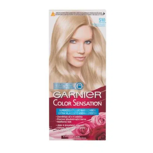 Garnier Color Sensation barva za lase barvani lasje vse vrste las 40 ml Odtenek s10 silver blonde za ženske POKR