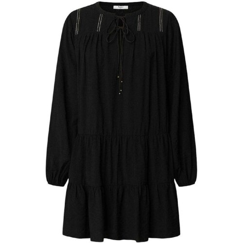 PepeJeans Kratke obleke PL9537696 Črna Slike