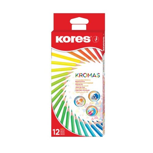  Kores kromas drvene bojice triangular 12/1 7-k93391 ( 38508 ) Cene