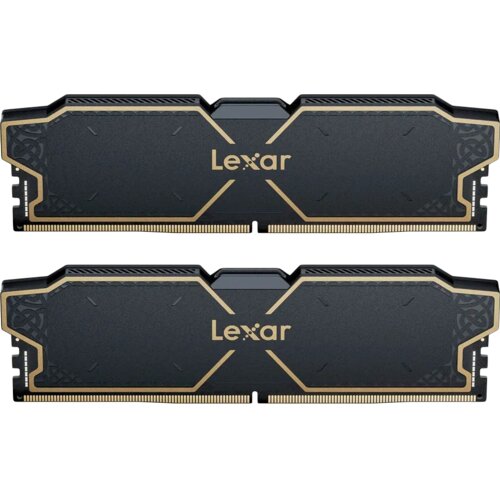 Lexar THOR 32GB DDR5 6000MHz (2x16GB KIT) CL38 DIMM, 1.3V, heatsink, Black Slike