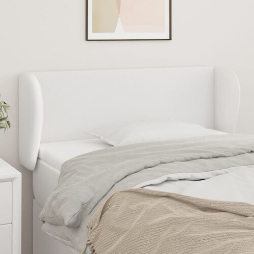 vidaXL Uzglavlje s ušima bijeli 83x23x78/88 cm od umjetne kože Cijene