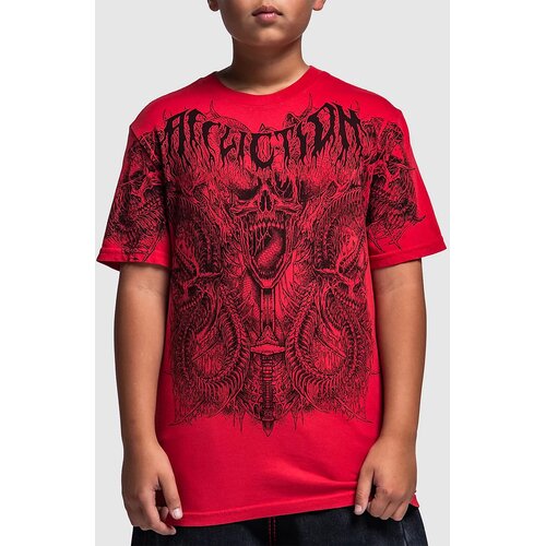 Affliction Caustic Abyss T-shirt red Slike