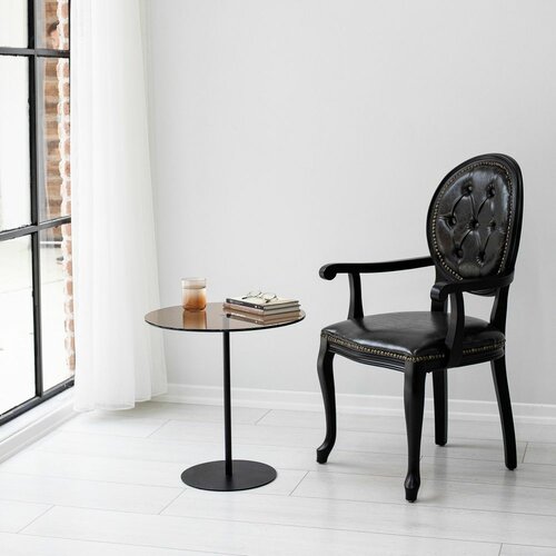 Woody Fashion Chill-Out - Black, Bronze BlackBronze Side Table Slike