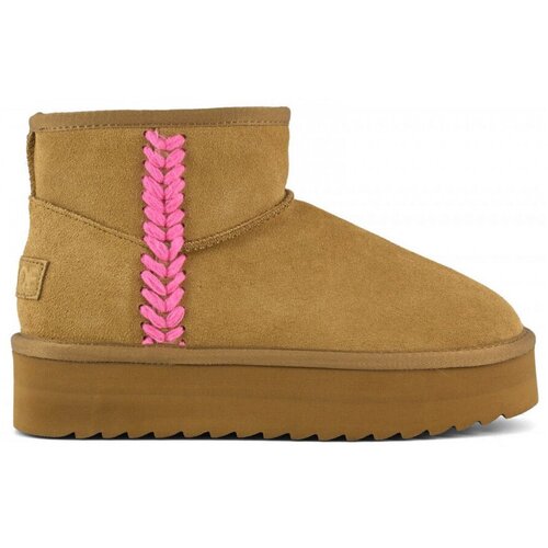 Colors of California Gležnjarji Platform boot spike stitching Kostanjeva Cene