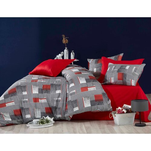 Hanah home komplet posteljine 478, 160x220cm, Siva Slike