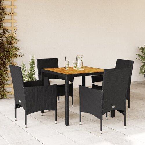  5-dijelna vrtna blagovaonski set s jastucima poliratan i bagrem Cijene