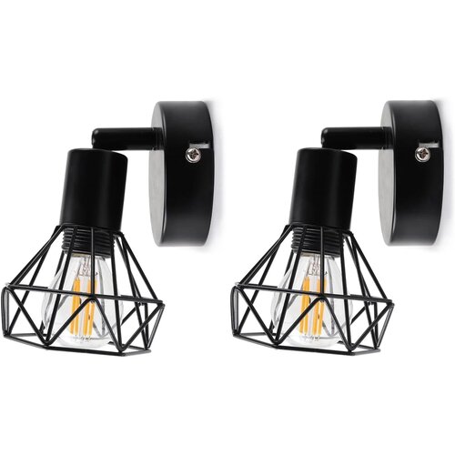 DA LIGHT 2x stenska svetilka E14 z nastavljivo glavo Slike