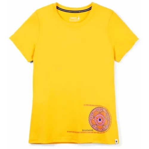 Smartwool Women's T-Shirt Merino Sport 150 Crankset Short Sleeve Mango Sorbet