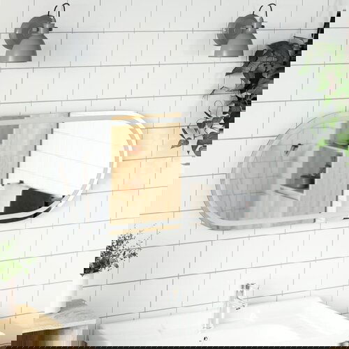 VidaXL LED kopalni&amp;scaron;ko ogledalo 100x45 cm ovalno Slike