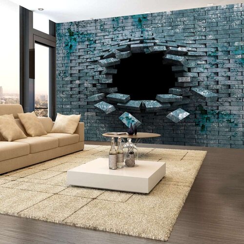  Samoljepljiva foto tapeta - Dancing bricks 98x70 Slike