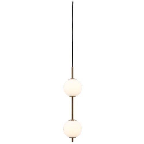 UMAGE Medeninasta kovinska LED viseča svetilka s steklenim senčilom &amp;oslash; 12 cm Audrey &amp;ndash; Slike
