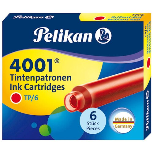 Pelikan Črnilni vložek TP/6, rdeč Slike