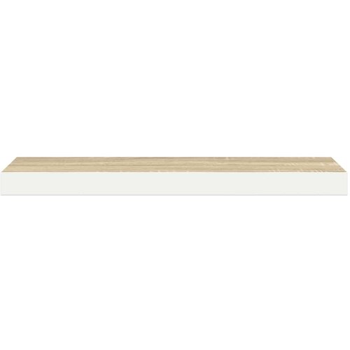  Plutajuća zidna polica boja hrasta i bijela 80x23,5x3,8 cm MDF Slike
