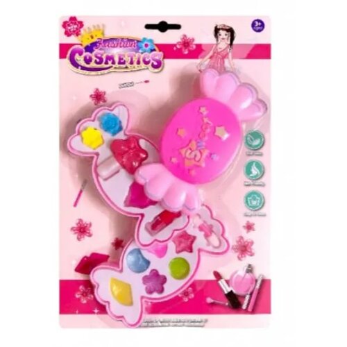 Set šminke u obliku bombone roze Slike