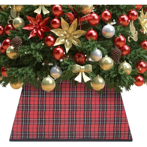 vidaXL Podloga za novoletno jelko rdeča in črna 48x48x25 cm Cene