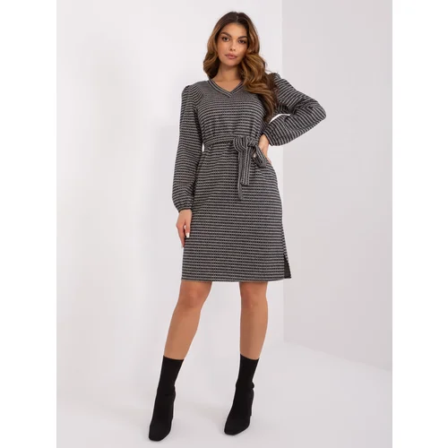 LAKERTA Dress-LK-SK-509474.50P-Grey-Black