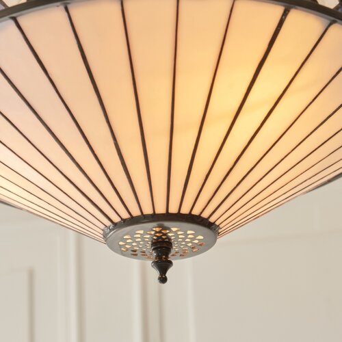 Endon 111870 - Tiffany FARGO luster na lancu, 3xE27/10W/230V, prečnika 41,5 cm Slike